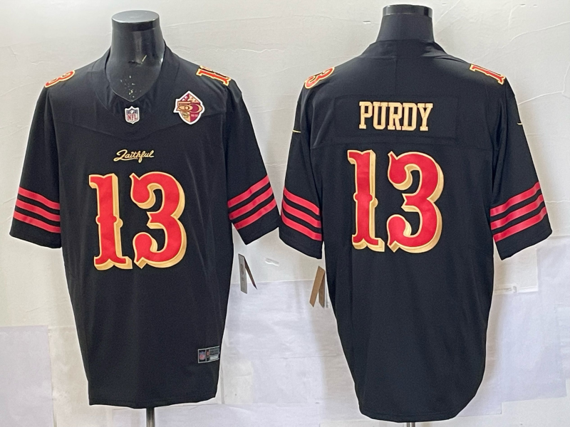 Men San Francisco 49ers #13 Purdy black Limited Nike NFL 2025 Jersey 009